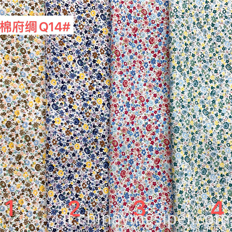 Produttore di Shaoxing 100% Cotton semplice Popolo Poplin Tessuto Printing per Donne Dress